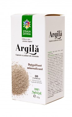 ARGILA  Flacon 60 cps 700 mg/capsula  NOU!!! SANTO RAPHAEL