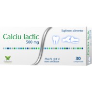 CALCIU LACTIC 500MG 30CPR POLIPHARMA