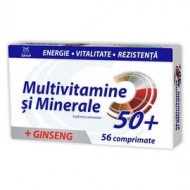 MULTIVITAMINE+MINERALE+GINSENG 50+ 56CPR ZDROVIT