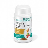PROPOLIS+VITAMINA C NATURALA+MIERE 30CPR MASTICABILE ROTTA NATURA