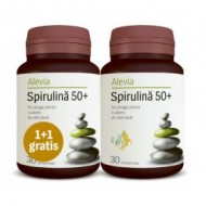 SPIRULINA 50+ 30CPR+30CPR PACHET ALEVIA