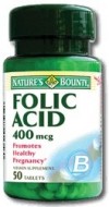 ACID FOLIC 400 MCG 50CPR NATURE’S BOUNTY WALMARK