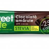 CIOCOLATA AMARUIE&INDULCITOR STEVIE 25GR SWEET&SAFE SLY NUTRITIA