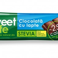 CIOCOLATA LAPTE&INDULCITOR STEVIE 25GR SWEET&SAFE SLY NUTRITIA