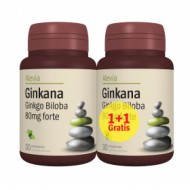 GINKANA 80MG FORTE 30+30CPR PACHET(GINKGO BILOBA) ALEVIA
