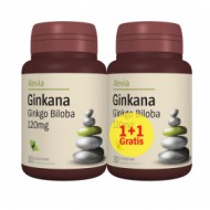 GINKANA 120MG 30+30CPR PACHET(GINKGO BILOBA) ALEVIA
