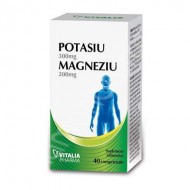 POTASIU MAGNEZIU 40CPR VITALIA PHARMA