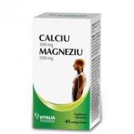 CALCIU MAGNEZIU 40CPR VITALIA PHARMA