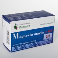 MAGNEZIU MARIN 100MG+B6 50CPS REMEDIA