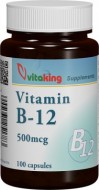 Vitamina B12 (cianocobalamină) 500mcg - 100 capsule Vitaking