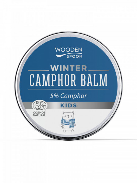 Balsam de iarna cu camfor 5% pentru copii, bio, 60ml, Wooden Spoon