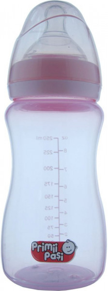 Biberon polipropilena gat larg, 250ml(R0145), Primii Pasi