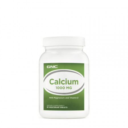 Calciu cu magneziu si vitamina D, 90tab, GNC