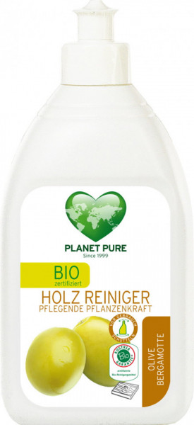 Detergent bio pentru lemn - masline si bergamota - 510ml Planet Pure