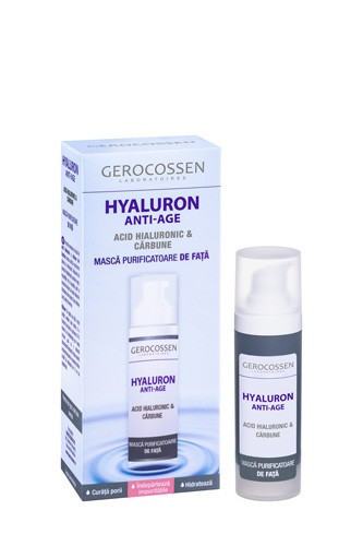 Masca purificatoare de fata Hyaluron anti-age, 30 ml, Gerocossen