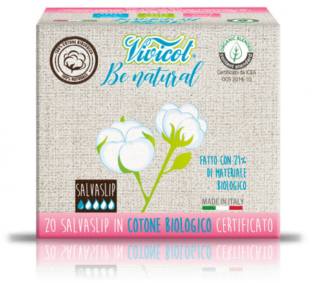 Protej slip ultra subtire din bumbac bio, hipoalergenic (20 buc) - VIVICOT Be Natural