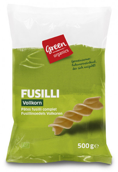 Spirale din grau dur integral eco 500g (GreenOrganics)