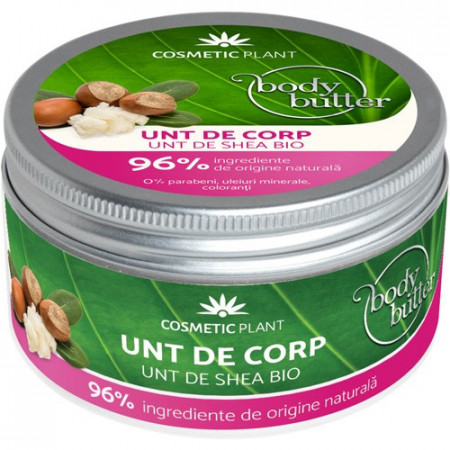 Unt de corp cu unt de shea bio, 200ml, Cosmetic Plant