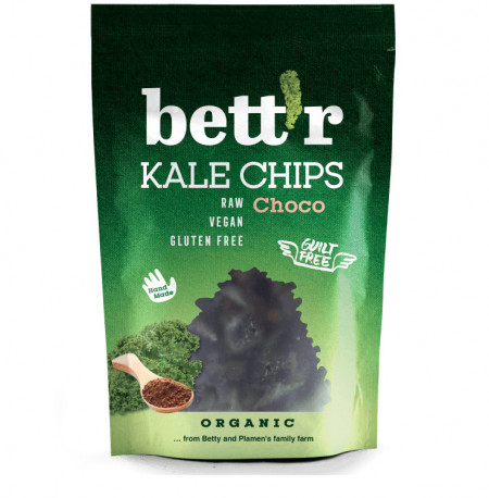 Chips din kale cu ciocolata raw eco 30g Bettr