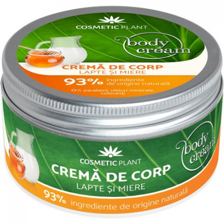 Cremă corp cu lapte & miere, 200ml, Cosmetic Plant