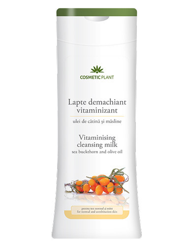 Lapte demachiant vitaminizant catina&masline, 200ml, Cosmetic Plant