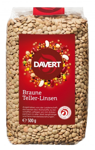 Linte maro bio 500g DAVERT