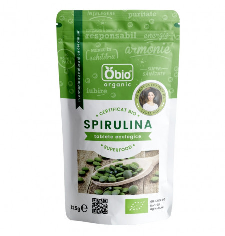 Spirulina tablete bio 125g Obio