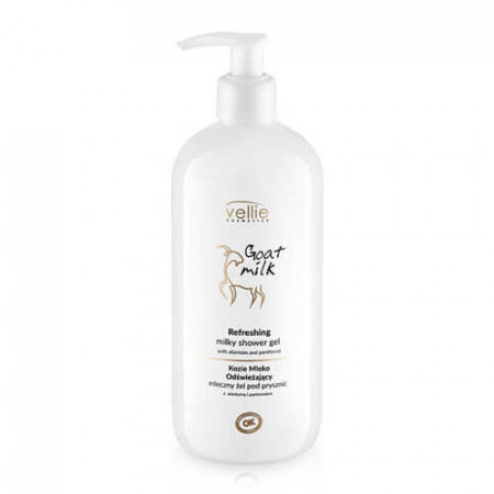 Gel de dus cremos din lapte de capra, 500ml, Vellie