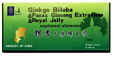 Ginkgo Biloba, Ginseng & Royal Jelly, 10fl*10ml, Naturalia Diet