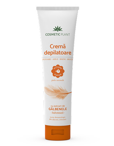 Crema depilatoare cu extract de galbenele, 150ml, Cosmetic Plant