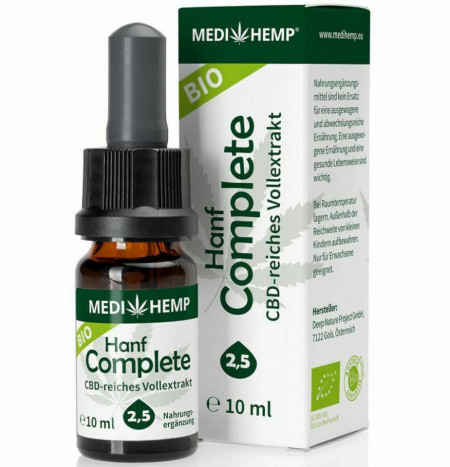 Hemp Complete 2,5% CBD bio, 10ml Medihemp