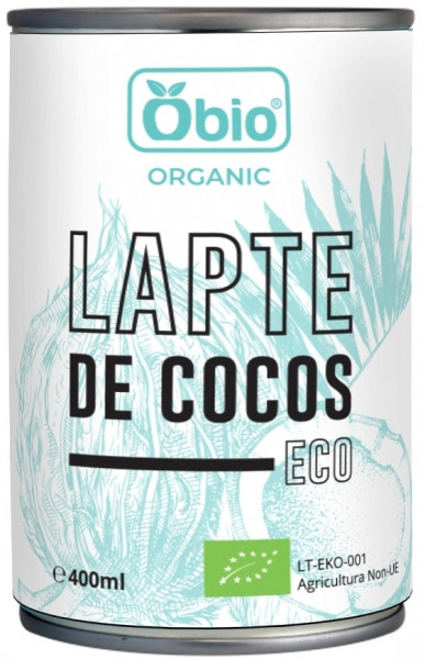Lapte de cocos bio, 400ml, Obio