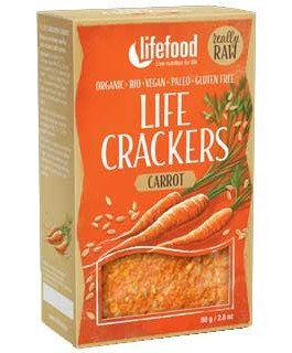 LIFECRACKERS cu morcovi raw eco 80g