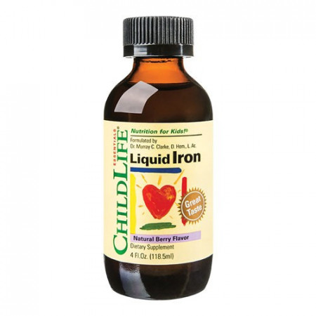 Liquid Iron 10mg (gust de fructe), 118ml , ChildLife