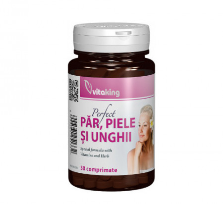 Supliment natural pentru par, piele si unghii, 30 comprimate, Vitaking