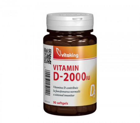 Vitamina D 2000UI, 90cps moi, Vitaking