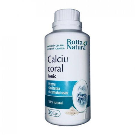 Calciu coral Ionic, 90cps, Rotta Natura