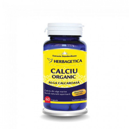 Calciu Organic, 60cps, Herbagetica