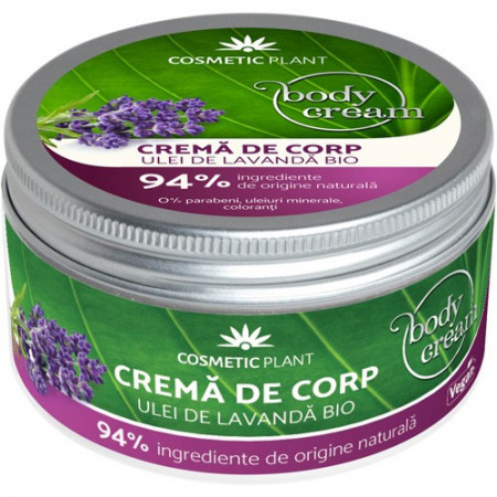 Crema corp cu Ulei de Lavanda, 200ml, Cosmetic Plant
