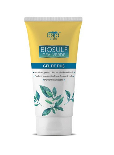 Gel de Dus Biosulf cu Ceai Verde, 200ml, Ceta Sibiu