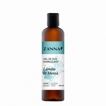 Gel de dus Energizant cu Lamaie si Menta, 250ml, Zanna