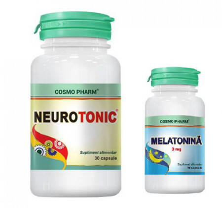 Neurotonic+Melatonina 3mg, 30cps+10cps, Cosmo Pharm