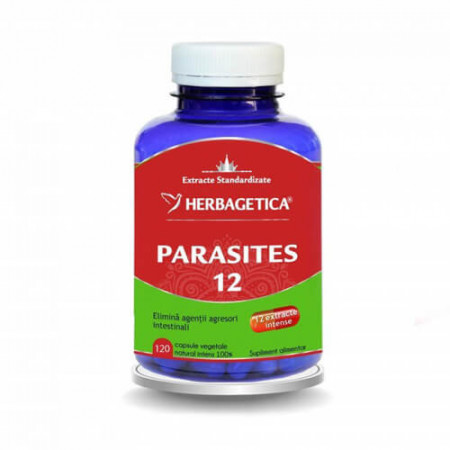 Parasites 12 Detox Forte, 120cps, Herbagetica