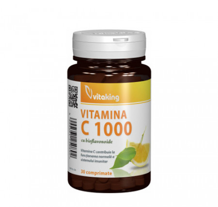 Vitamina C 1000mg cu bioflavonoide, acerola si macese, 30tab, Vitaking