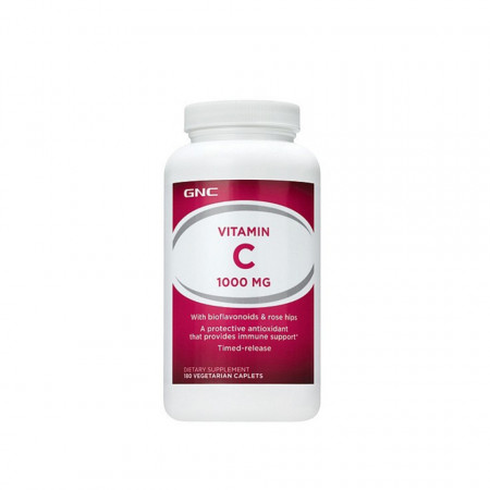 Vitamina C 1000mg cu bioflavonoide si eliberare prelungita, 180tab, GNC