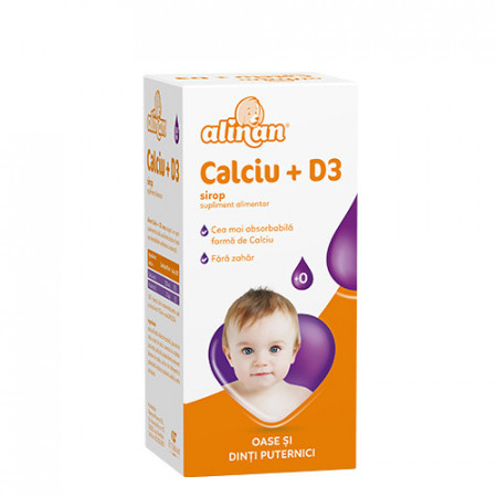 Alinan Calciu+D3, sirop,150ml, Fiterman Pharma