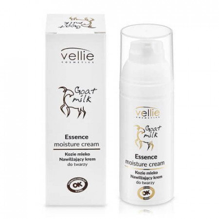 Crema Hidratanta, extract din lapte de capra &acid hialuronic, 50ml, Vellie