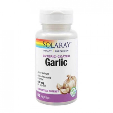 Garlic (Usturoi) 480mg, 60cps protejate enteric, Solaray