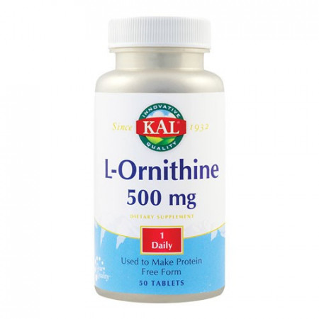 L-Ornithine 500mg, 50 tab. ActivTab, Kal