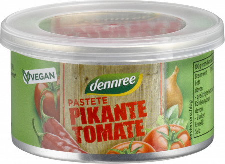 Pasta vegana cu rosii, picant, bio 125g Dennree